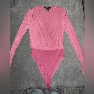 Forever 21 Blush Wrap Bodysuit